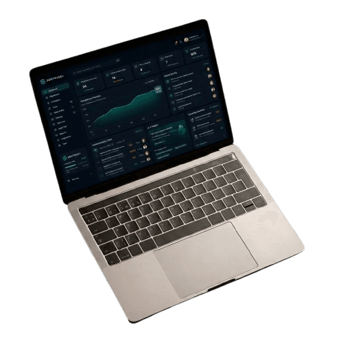 SentriDex product preview on a laptop